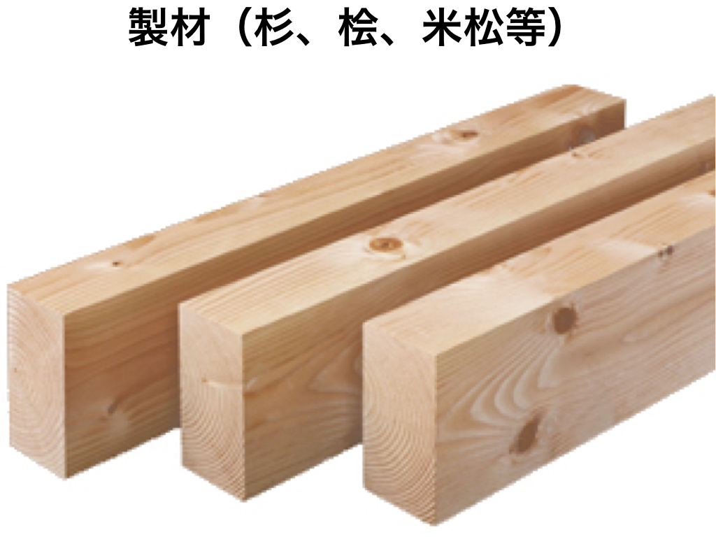 中大規模木造の構造材1：製材（杉、桧、米松等）