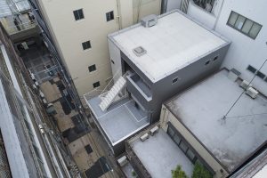 木造４階建てのSE構法の事務所ビルの事例紹介「ヤマサ製菓ビルハピア豊橋」