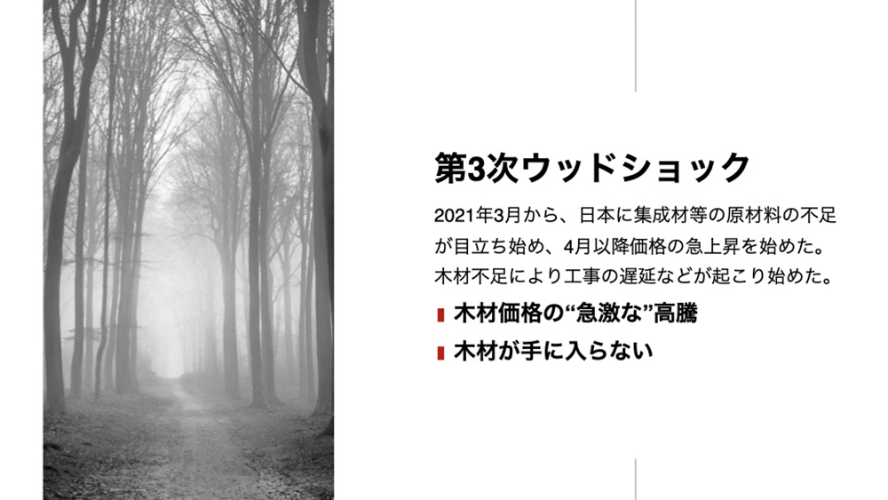 ウッドショックの誤解！構造材価格上昇も建設費全体では影響は限定的