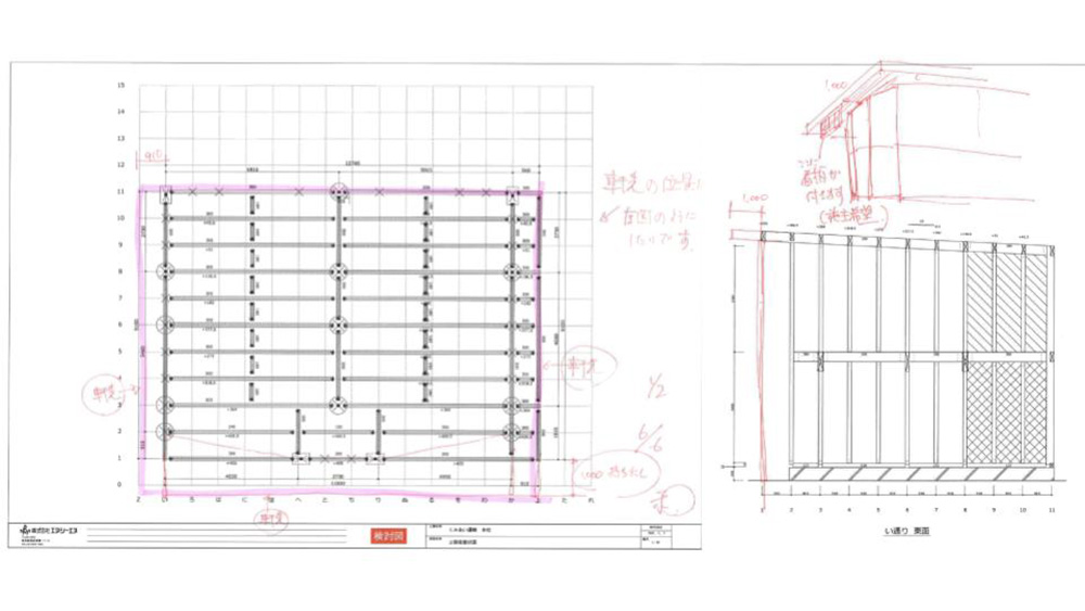 大規模木造（SE構法）の事務所の構造設計プロセス
