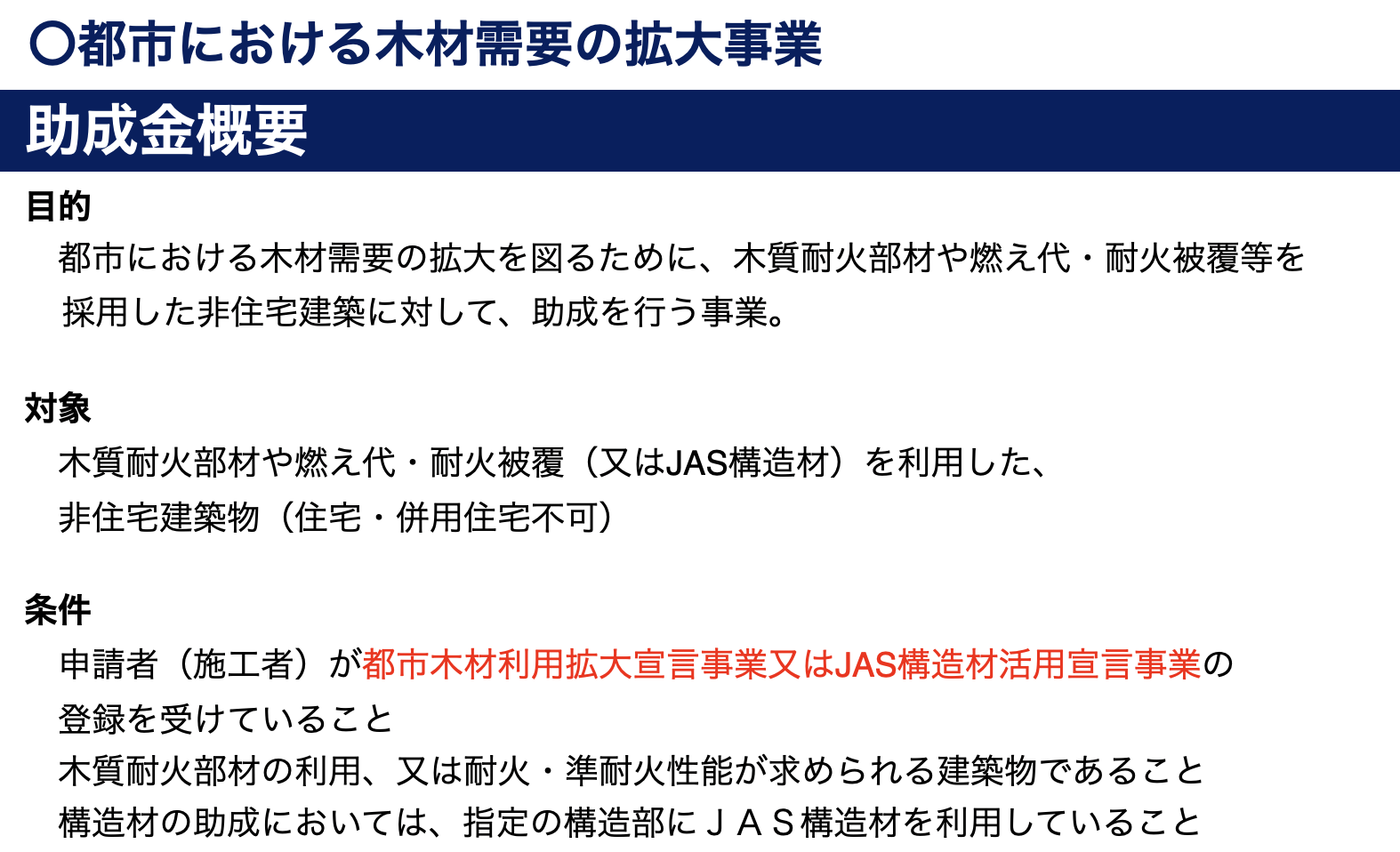 都市における木材需要の拡大事業