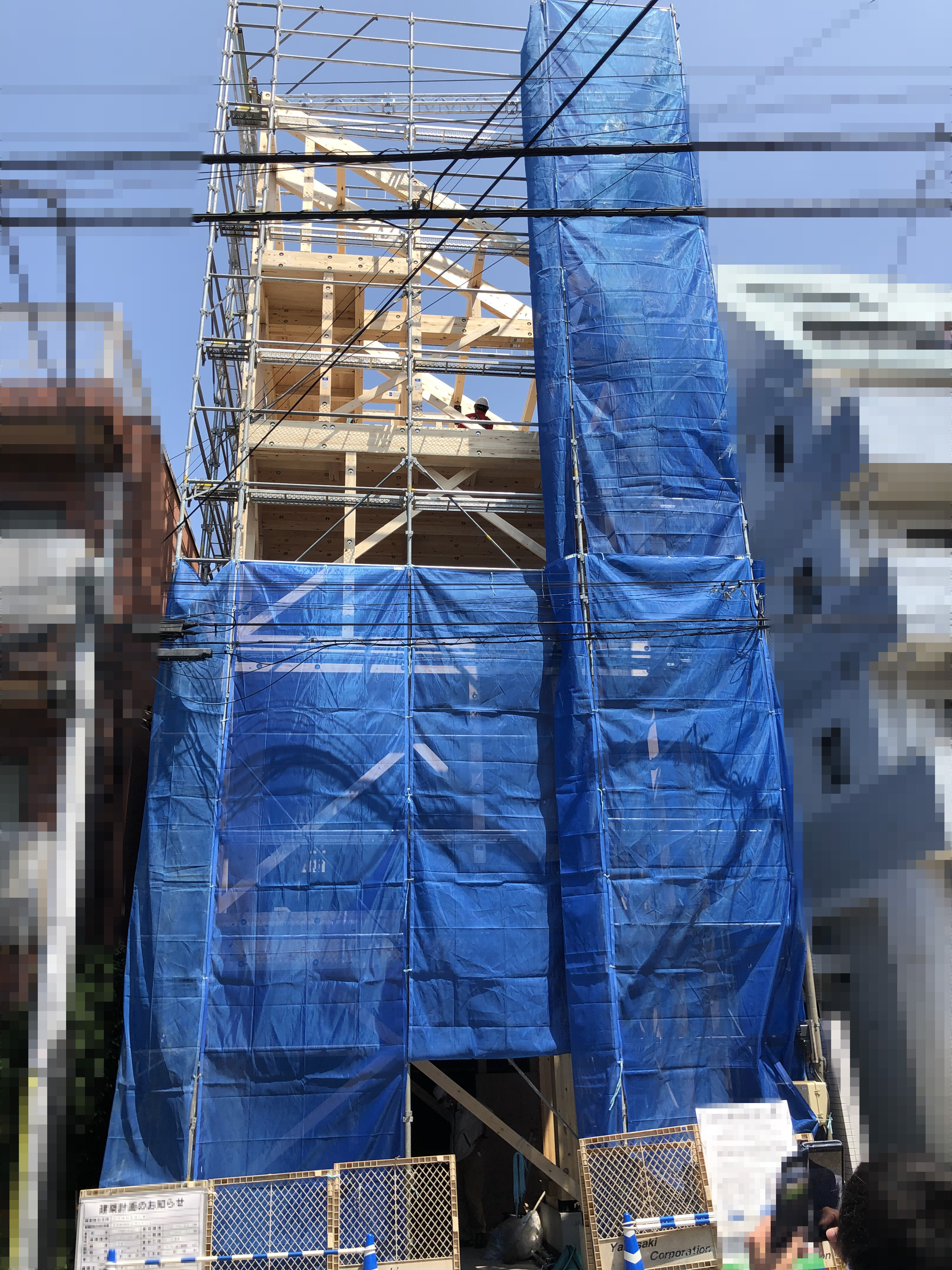 SE構法の木造4階建ての事例（注文住宅）